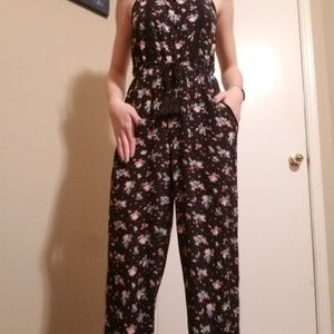 A floral jumpsuit